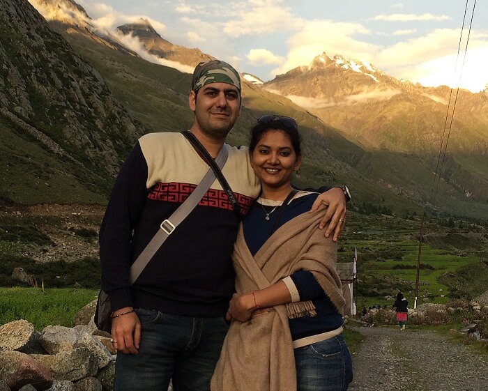 Sweta and Nikkhil in Sangla