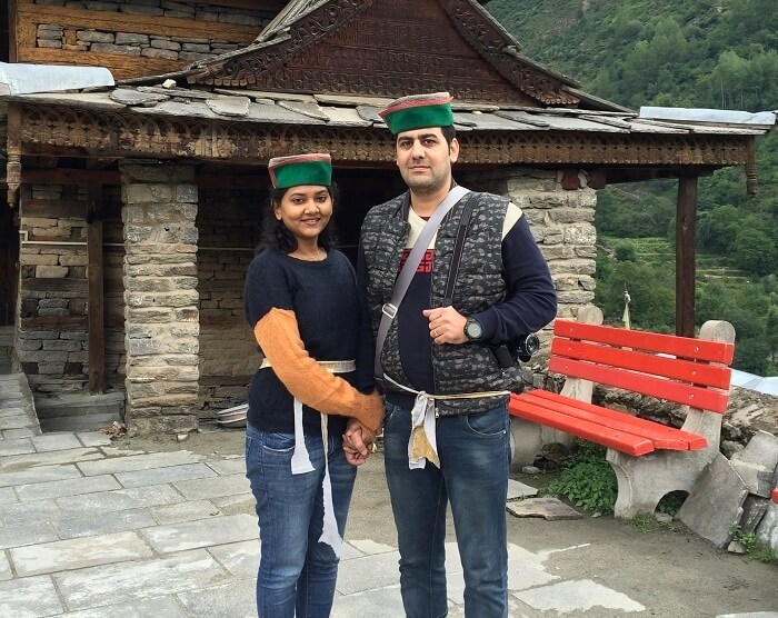 Sweta and Nikkhil at Kamru Fort