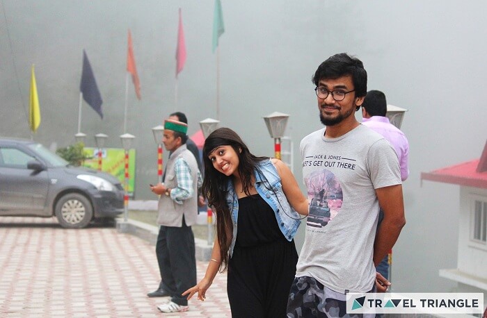 A couple in the hills of Himachal