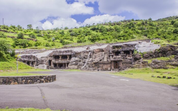 Entrance to Jain Caves