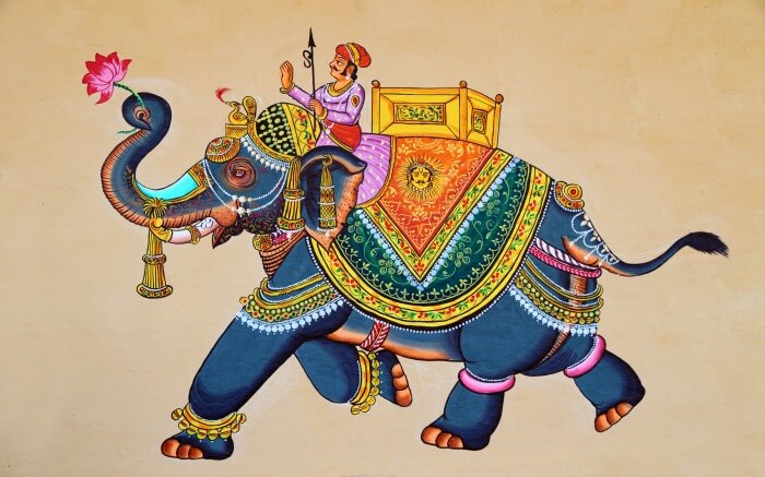 Traditional Rajasthani painting