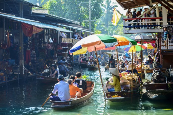 Shop till you drop at Thailand's floating market