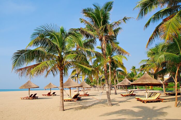 Tropical beach paradise of Sanya in Hainan Province of South China