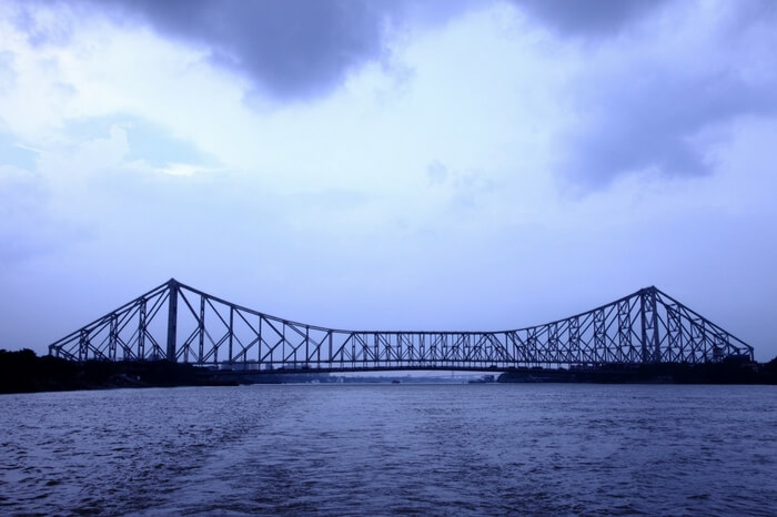 A view of Howrah Bridge in evening light
