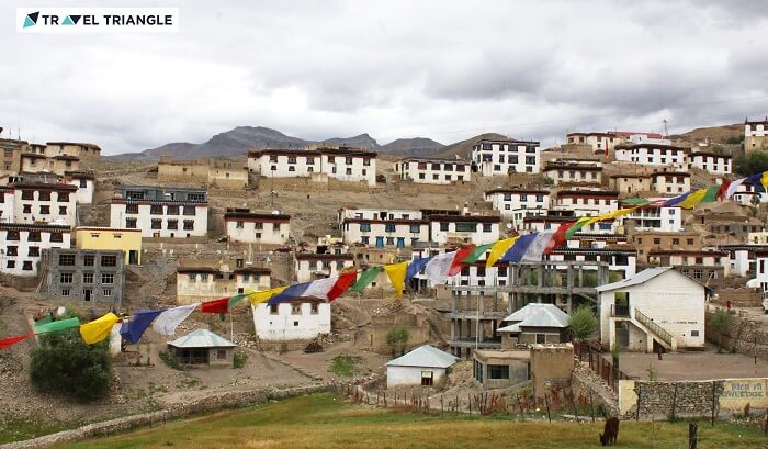 Beautiful Kibber village in Himachal