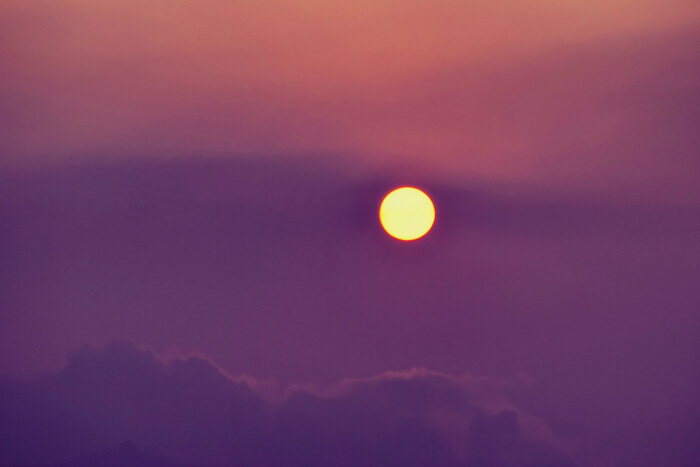 enjoying the eye warming sunset at chauthi jali
