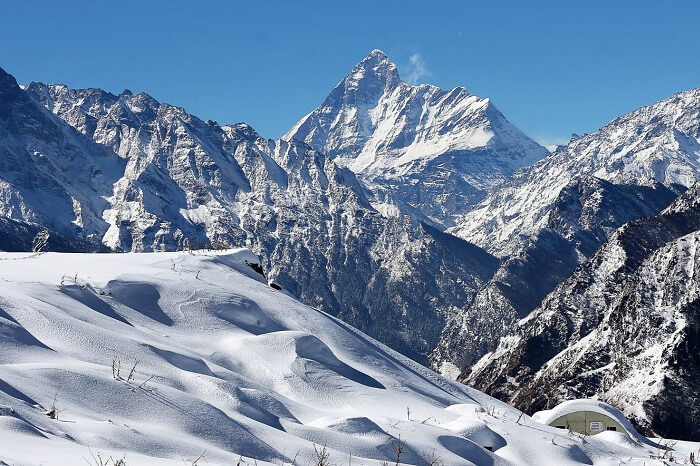 A view of Nanda devi from Pithoragarh