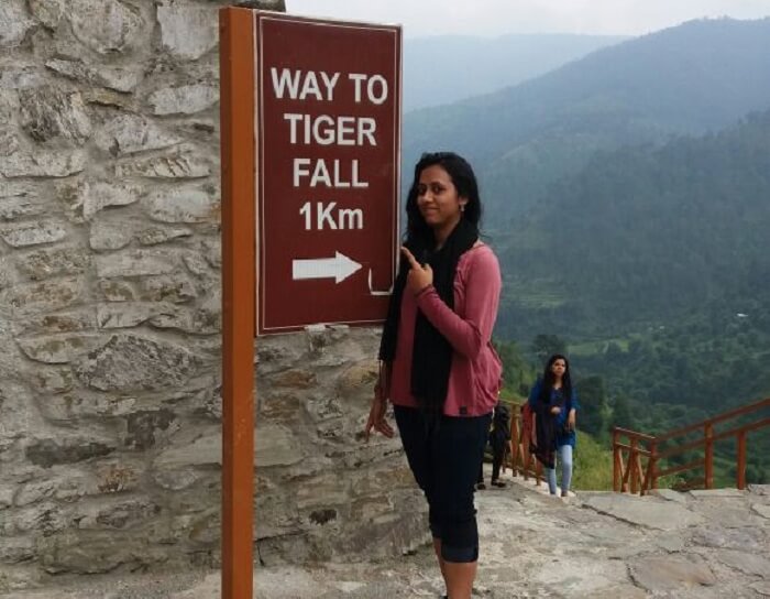 Anamika near Tiger Fall