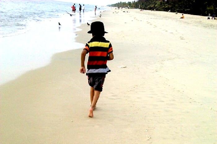 White sandy beaches in Kerala