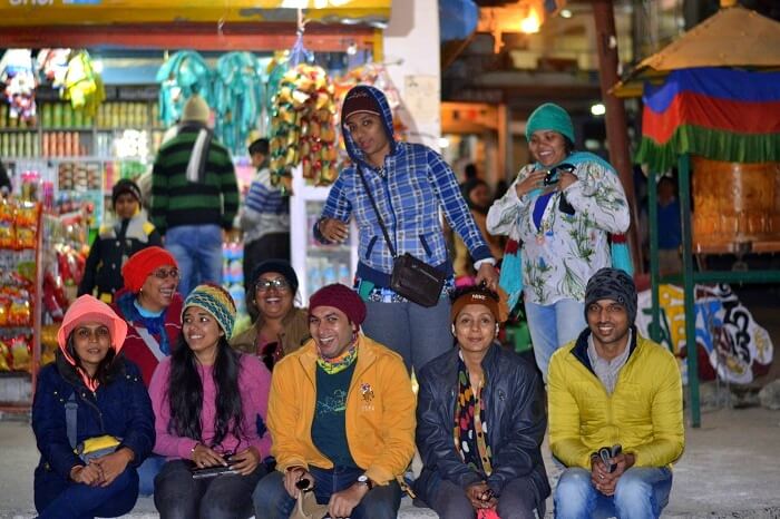 Avni and other travelers in Spiti
