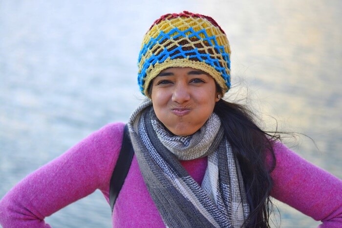 Avneet at Chandra Tal Lake