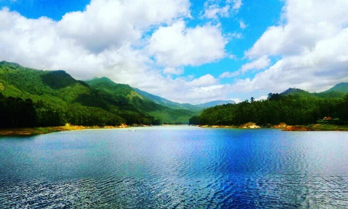 the views we saw while boating in periyar lake
