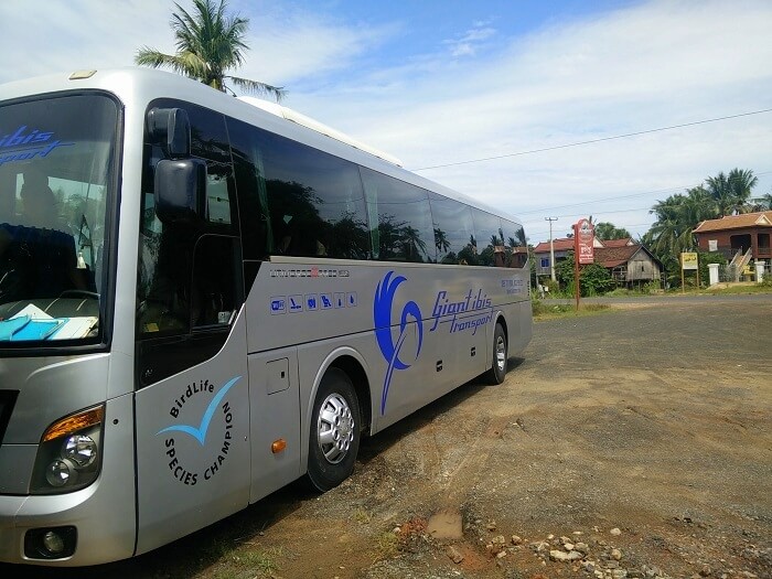 Bus ride in Cambodia