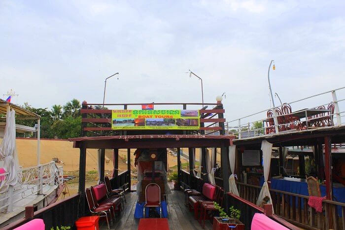 Boat ride experience in Cambodia