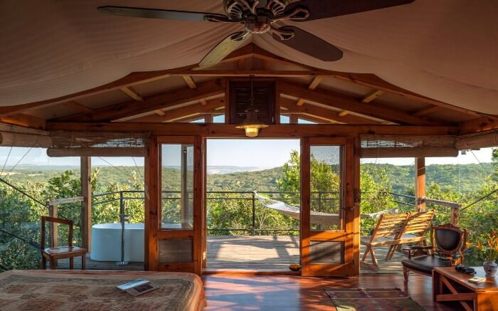 Canopy Bedroom view of Machan in Lonavala