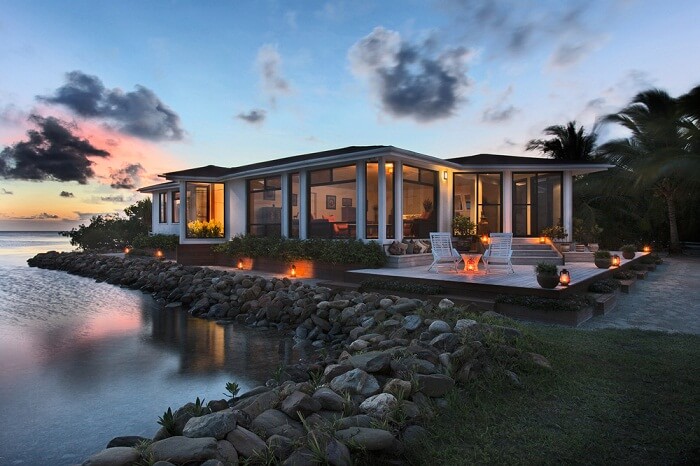 One of the villas at the Royal Belize private island