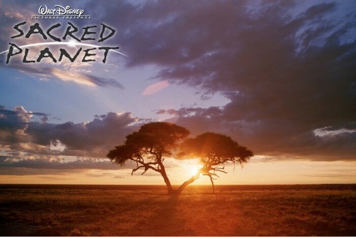 Beautiful sunrise scene in the travel documentary Sacred Planet