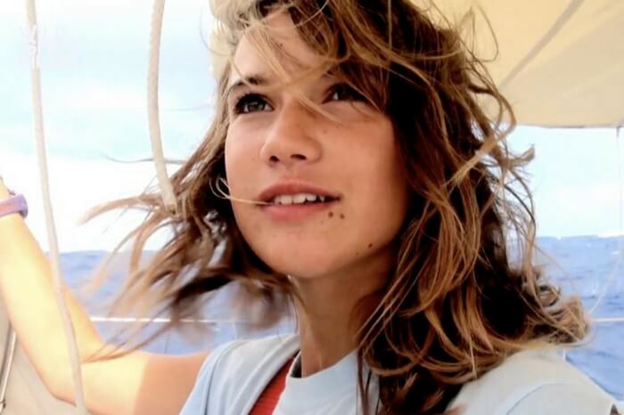 Laura Dekker during the course of her journey around the world