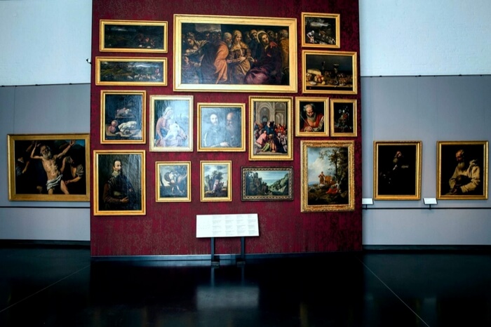 Paintings displayed at Gallerie dell'Accademia in Venice
