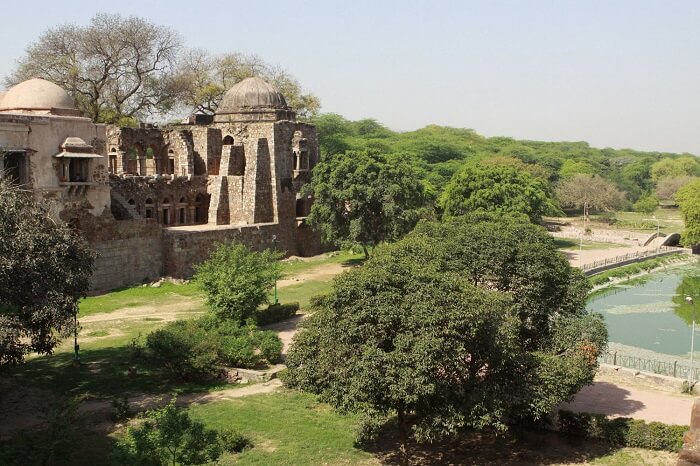 A snap of the Hauz Khas fort in the ancient city of Siri