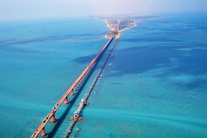 Pamban Bridge in Rameswaram Island