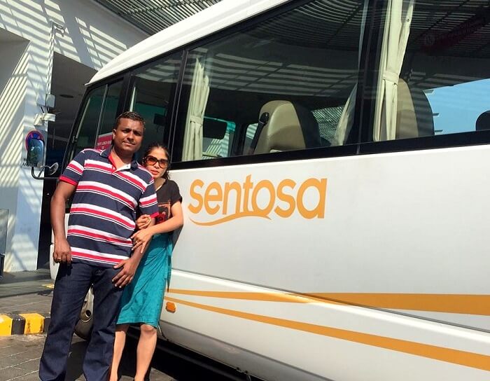 Govind and his family going to Sentosa Island