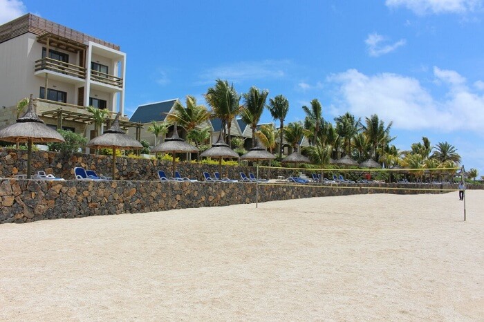 white sandy beach in Mauritius