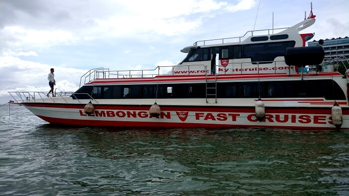A cruise boat in Bali