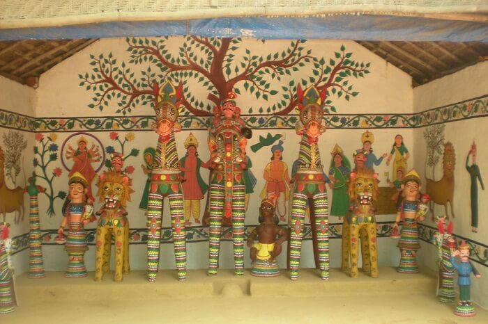 The interiors of the famous National Museum of Mankind in Bhopal