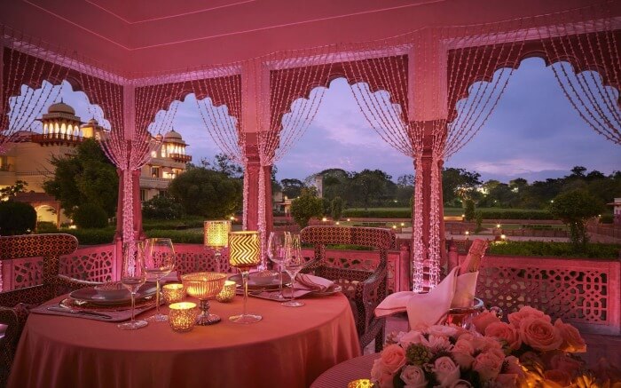 Romantic setting in Jaipur