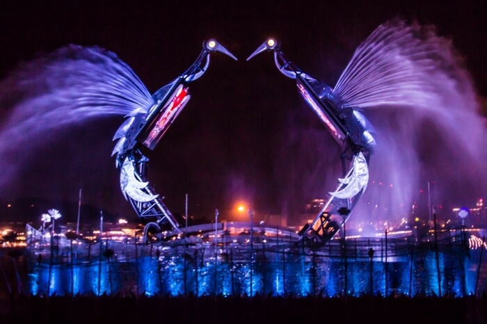 Animatronics performance in Singapore