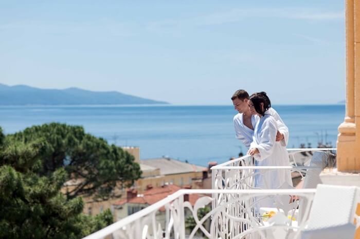 Honeymoon couple in opatija