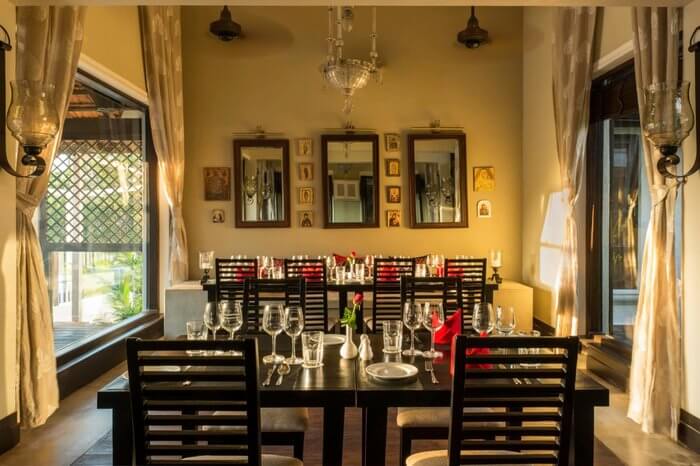 Small & cozy restaurant at Sol De Goa