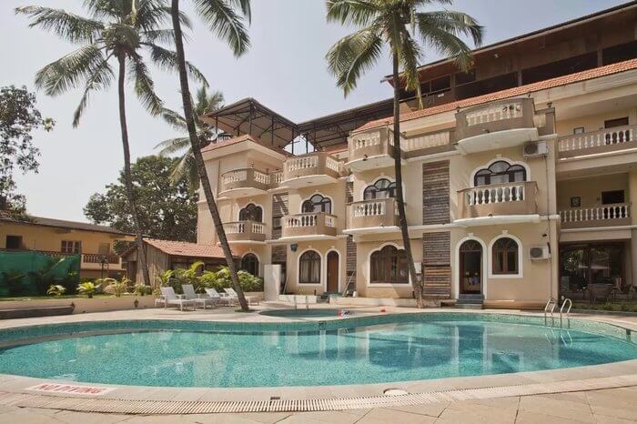 Outdoor swimming pool of The Acacia Hotel and Spa