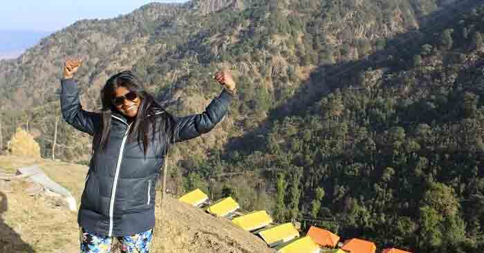 shefali weekend trip to dhanaulti