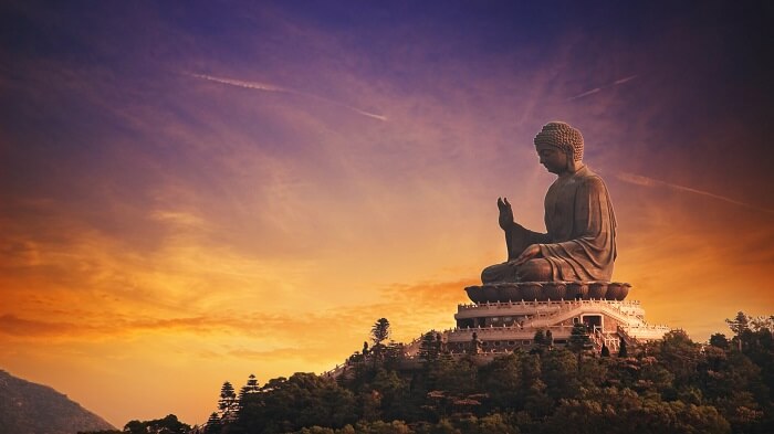 The Big Buddha Statue in Hong Kong