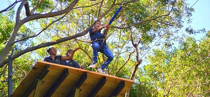 Canyon Swing in Casela Nature Park