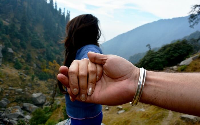 A couple in hills