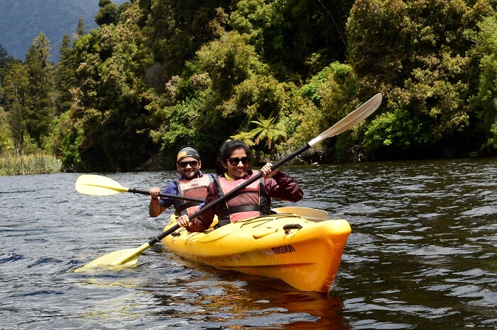 Kayaking activity in new zealand