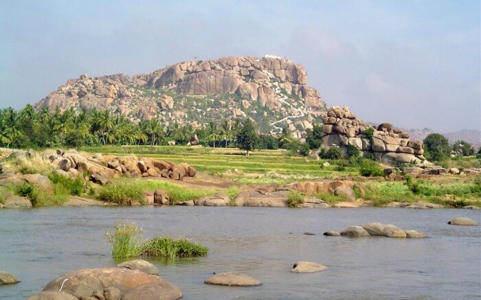 View of Hanuman Temple in Hampi