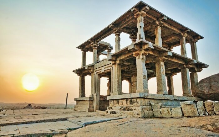 View of Hanuman Temple in Hampi