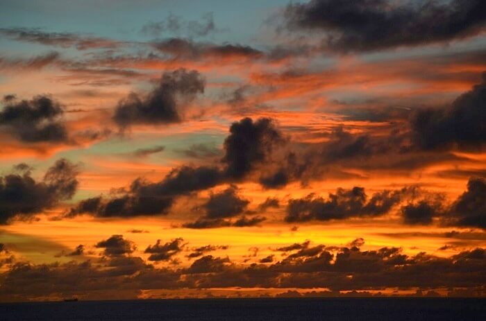Sunset as seen from the Bali hai sunset cruise