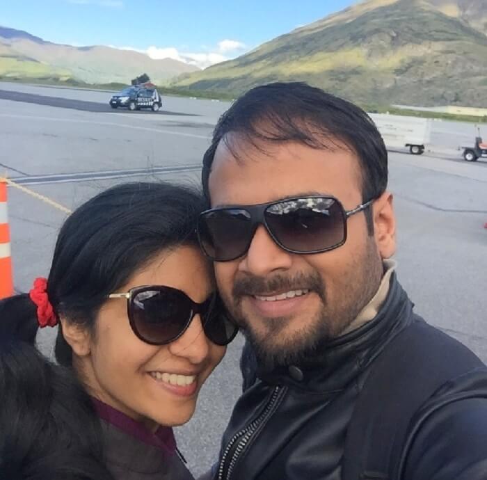 Honeymoon couple in Queenstown