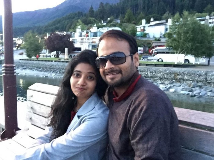 Harsh and his wife sightseeing in Queenstown