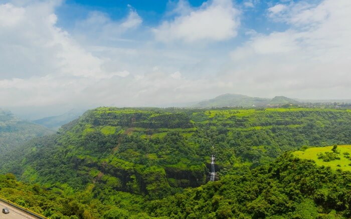 Bird eye view of Kune- which is among best honeymoon places near Pune