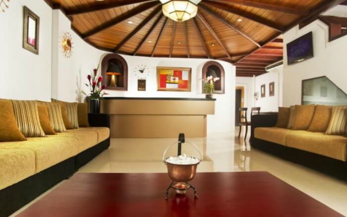 Lobby of Omega Regency in Sri Lanka