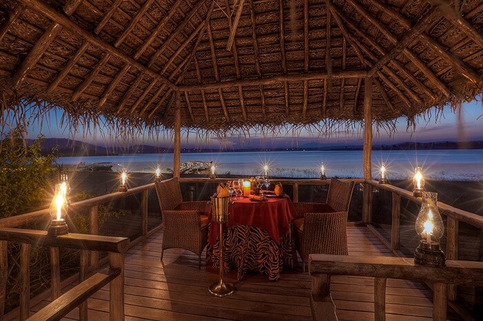 Private dining at Orange County in Kabini