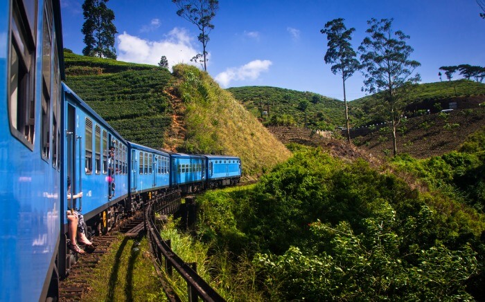 A train in Sri Lanka