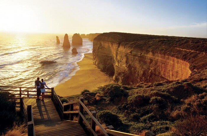 Rock stacks of The 12 Apostles in Melbourne