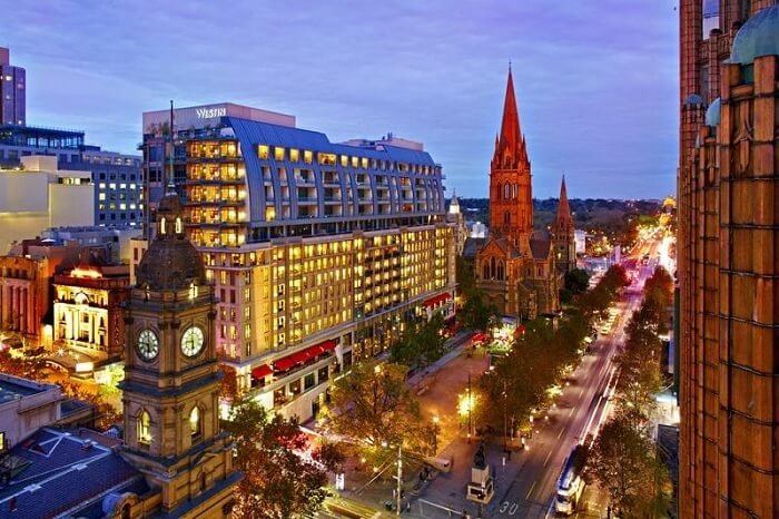 The Westin Hotel in Melbourne